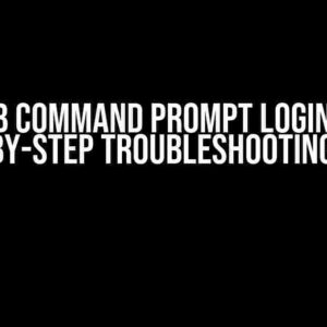 InfluxDB Command Prompt Login Issue: A Step-by-Step Troubleshooting Guide