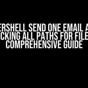 Powershell Send One Email After Checking All Paths for Files: A Comprehensive Guide