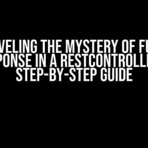 Unraveling the Mystery of Future Response in a RestController: A Step-by-Step Guide